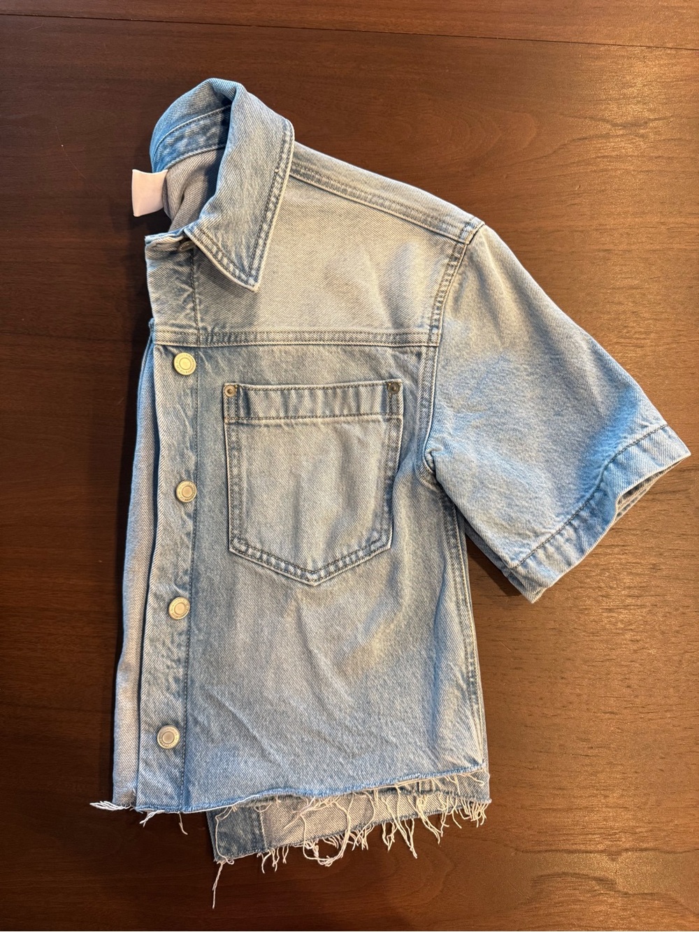 Women’s Light Blue Denim Crop Top Jacket